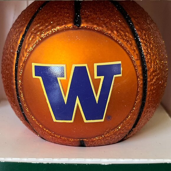 Old World Christmas UW Huskies Basketball Ornament 2009 University of Washington - Picture 3 of 9